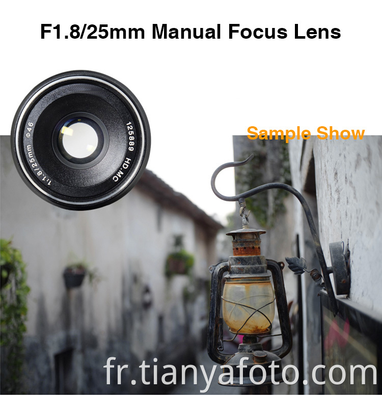 f1.8/25mm lens